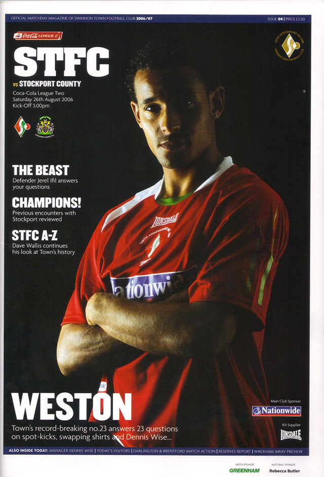 <b>Saturday, August 26, 2006</b><br />vs. Stockport County (Home)